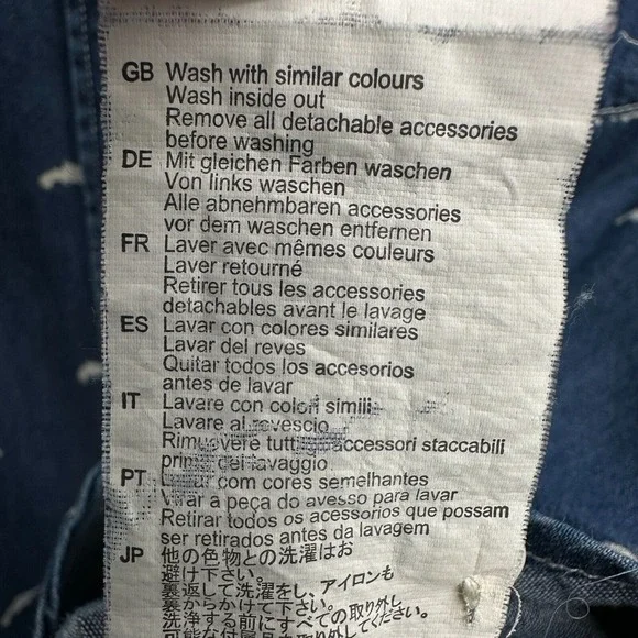 Maison Scotch Top Shirt Blouse Size 3‎ Large Blue Denim Long Sleeve Button Up - Picture 16 of 16